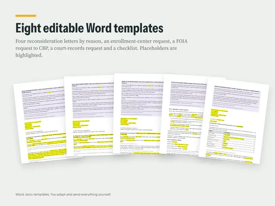 Product image: The Word templates. Opens a larger view.